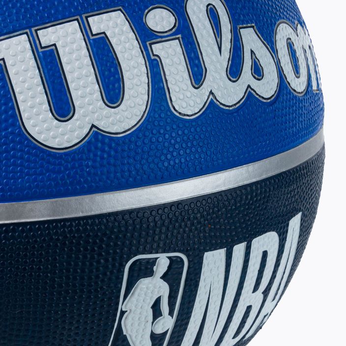 Piłka do koszykówki Wilson NBA Team Tribute Dallas Mavericks blue rozmiar 7 4