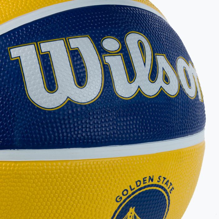 Piłka do koszykówki Wilson NBA Team Tribute Golden State Warriors blue rozmiar 7 3