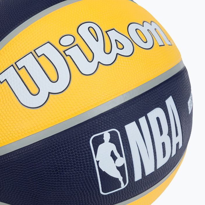 Piłka do koszykówki Wilson NBA Team Tribute Indiana Pacers blue rozmiar 7 3