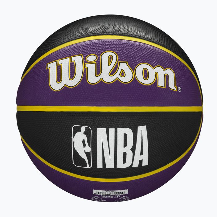 Piłka do koszykówki Wilson NBA Team Tribute Los Angeles Lakers black/violet rozmiar 7 2