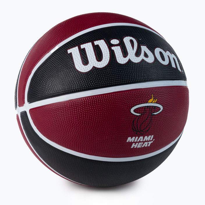 Piłka do koszykówki Wilson NBA Team Tribute Miami Heat red rozmiar 7 2