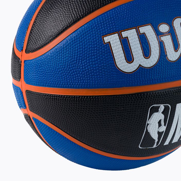 Piłka do koszykówki Wilson NBA Team Tribute New York Knicks blue rozmiar 7 4