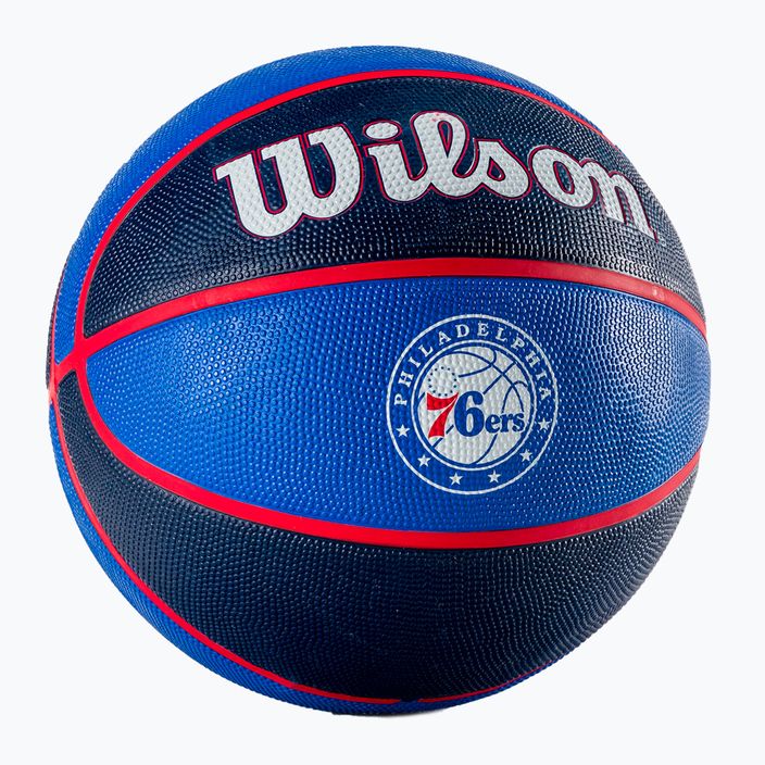 Piłka do koszykówki Wilson NBA Team Tribute Philadelphia 76ers red rozmiar 7 2