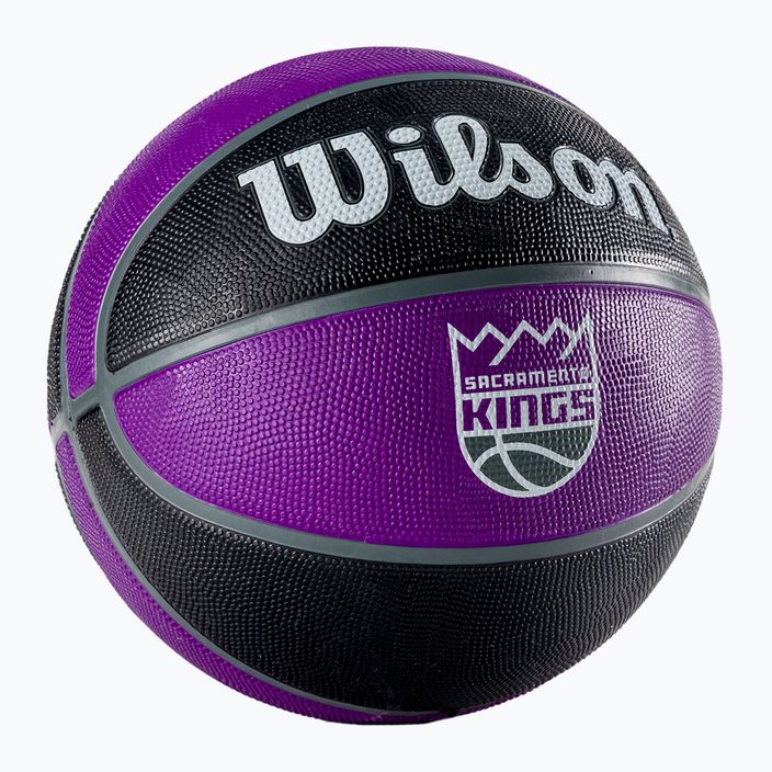 Piłka do koszykówki Wilson NBA Team Tribute Sacramento Kings violet rozmiar 7 2