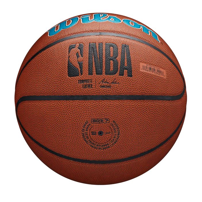 Piłka do koszykówki Wilson NBA Team Alliance Charlotte Hornets brown rozmiar 7 4