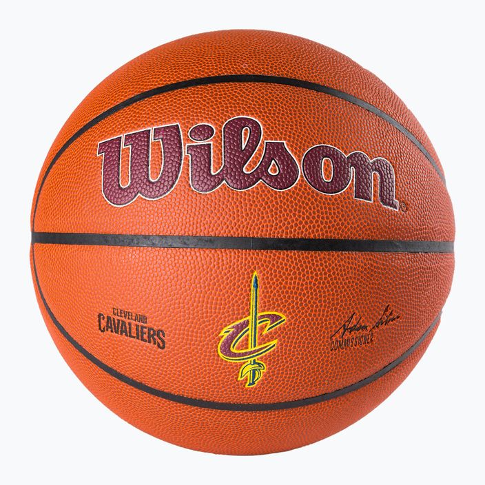 Piłka do koszykówki Wilson NBA Team Alliance Cleveland Cavaliers brown rozmiar 7