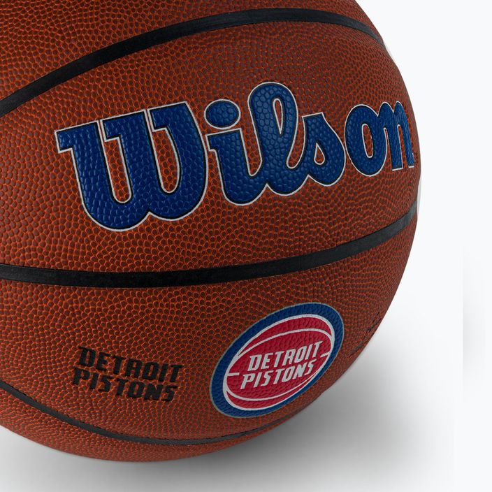 Piłka do koszykówki Wilson NBA Team Alliance Detroit Pistons brown rozmiar 7 3