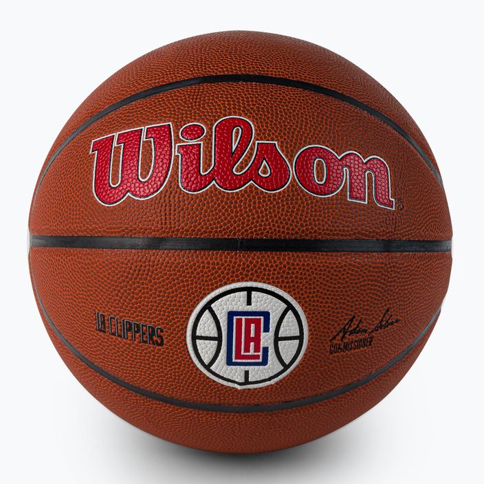 Piłka do koszykówki Wilson NBA Team Alliance Los Angeles Clippers brown rozmiar 7