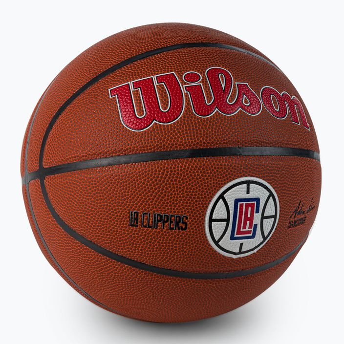 Piłka do koszykówki Wilson NBA Team Alliance Los Angeles Clippers brown rozmiar 7 2