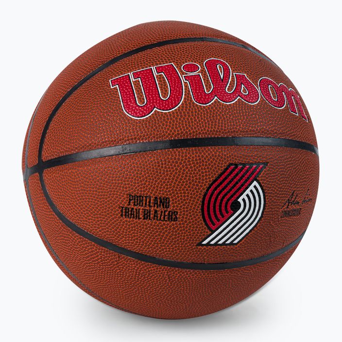 Piłka do koszykówki Wilson NBA Team Alliance Portland Trail Blazers brown rozmiar 7 2