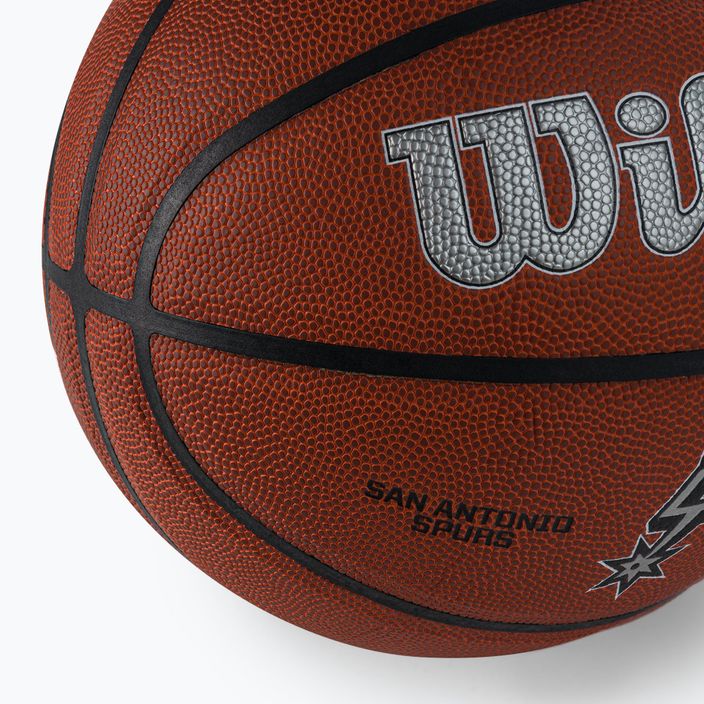 Piłka do koszykówki Wilson NBA Team Alliance San Antonio Spurs brown rozmiar 7 3