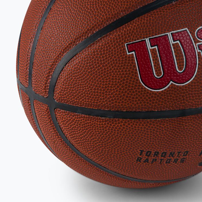 Piłka do koszykówki Wilson NBA Team Alliance Toronto Raptors brown rozmiar 7 3