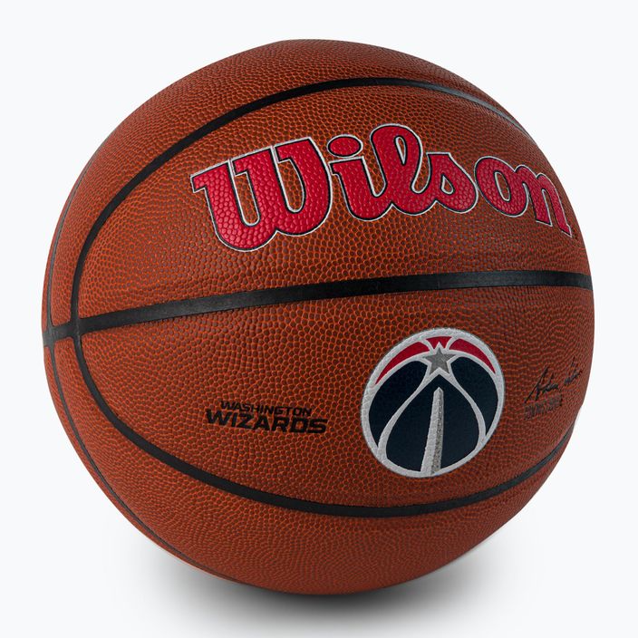 Piłka do koszykówki Wilson NBA Team Alliance Washington Wizards brown rozmiar 7 2