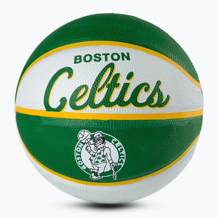 Piłka do koszykówki dziecięca Wilson NBA Team Retro Mini Boston Celtics green rozmiar 3