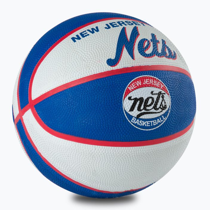 Piłka do koszykówki dziecięca Wilson NBA Team Retro Mini Brooklyn Nets black rozmiar 3 2