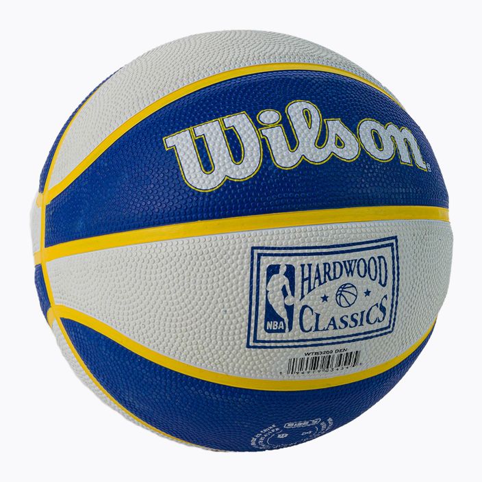 Piłka do koszykówki dziecięca Wilson NBA Team Retro Mini Denver Nuggets blue rozmiar 3 2