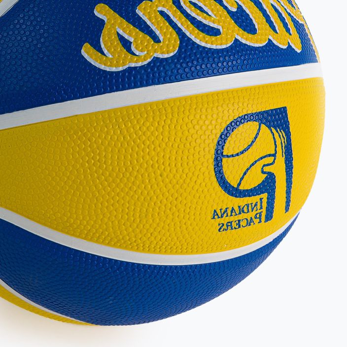 Piłka do koszykówki dziecięca Wilson NBA Team Retro Mini Indiana Pacers blue rozmiar 3 3
