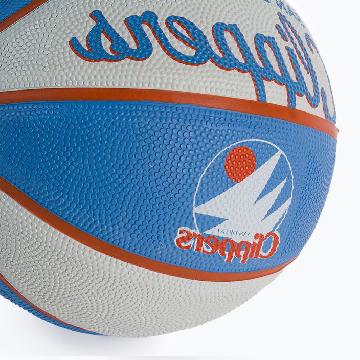 Piłka do koszykówki dziecięca Wilson NBA Team Retro Mini Los Angeles Clippers red rozmiar 3 3