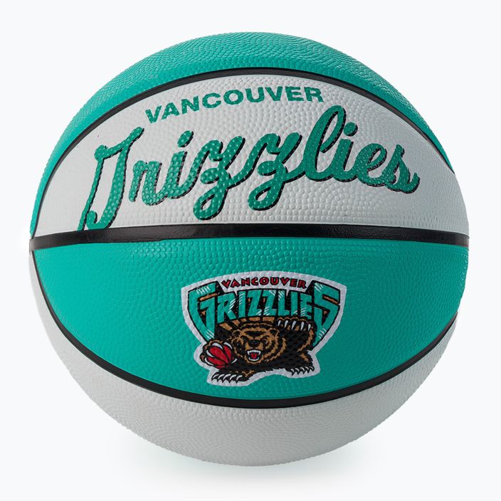 Piłka do koszykówki dziecięca Wilson NBA Team Retro Mini Memphis Grizzlies blue rozmiar 3