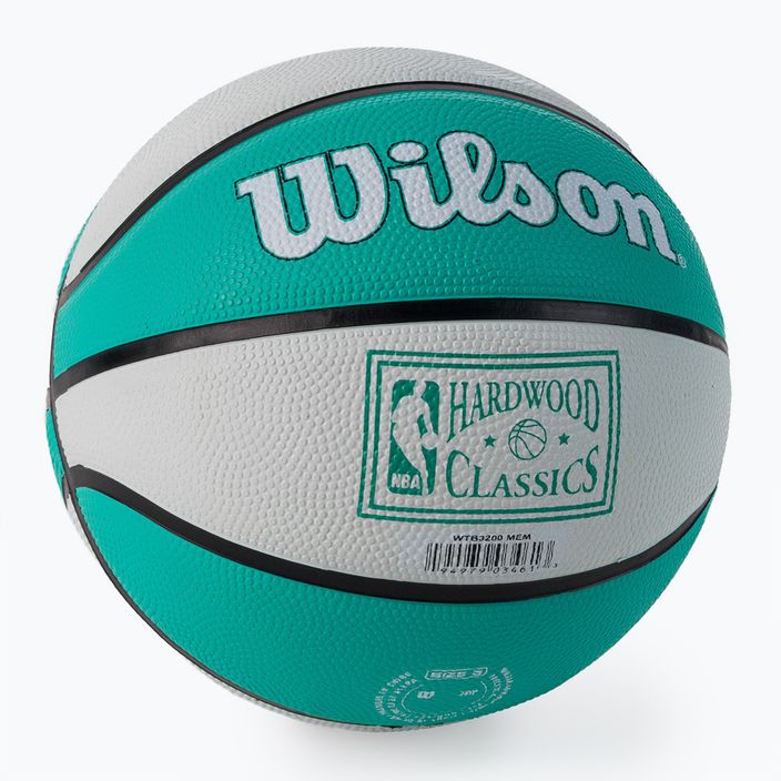 Piłka do koszykówki dziecięca Wilson NBA Team Retro Mini Memphis Grizzlies blue rozmiar 3 2