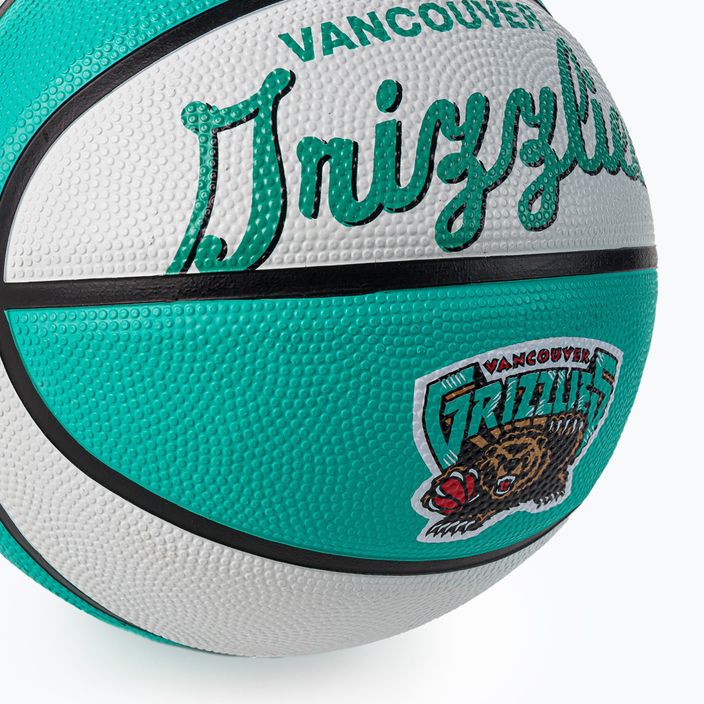 Piłka do koszykówki dziecięca Wilson NBA Team Retro Mini Memphis Grizzlies blue rozmiar 3 3