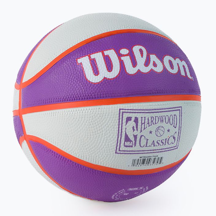 Piłka do koszykówki dziecięca Wilson NBA Team Retro Mini Phoenix Suns blue rozmiar 3 2