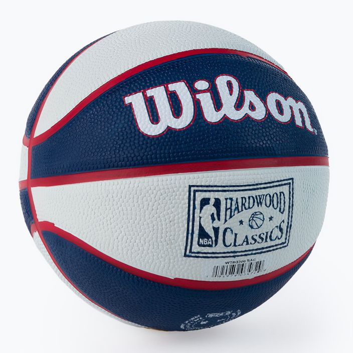 Piłka do koszykówki dziecięca Wilson NBA Team Retro Mini Sacramento Kings violet rozmiar 3 2