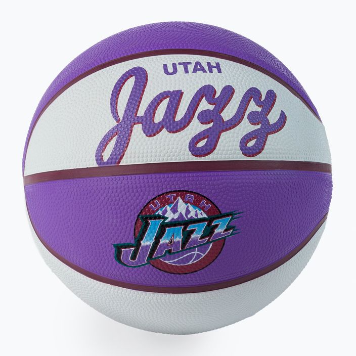 Piłka do koszykówki dziecięca Wilson NBA Team Retro Mini Utah Jazz green rozmiar 3