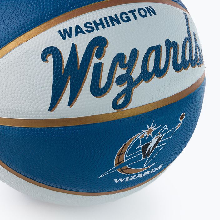 Piłka do koszykówki dziecięca Wilson NBA Team Retro Mini Washington Wizards red rozmiar 3 3