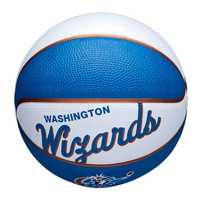 Piłka do koszykówki dziecięca Wilson NBA Team Retro Mini Washington Wizards red rozmiar 3 4