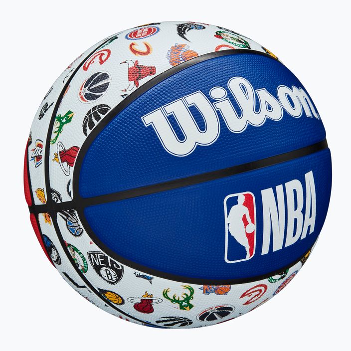 Piłka do koszykówki Wilson NBA All Team RWB blue/brown rozmiar 7 2