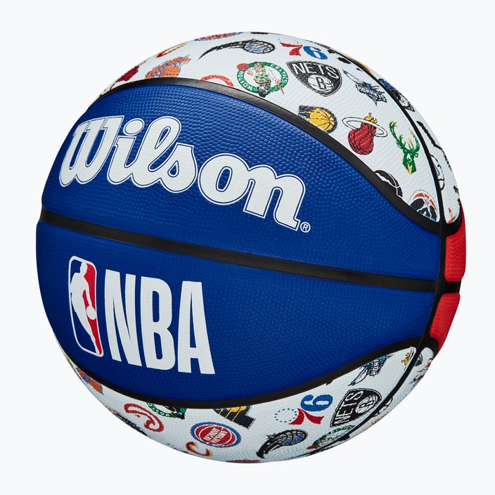 Piłka do koszykówki Wilson NBA All Team RWB blue/brown rozmiar 7 3