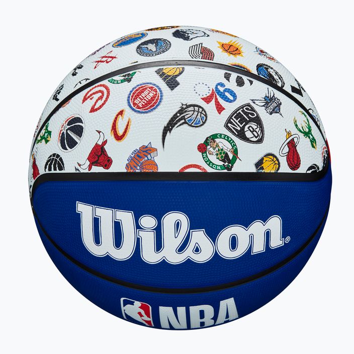 Piłka do koszykówki Wilson NBA All Team RWB blue/brown rozmiar 7 5