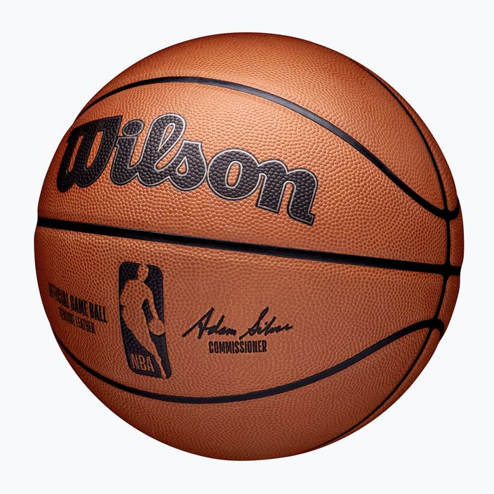Piłka do koszykówki Wilson NBA Official Game Ball brown rozmiar 7 3
