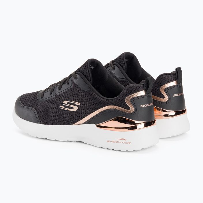 Buty damskie SKECHERS Skech-Air Dynamight The Halcyon black/rose gold 3