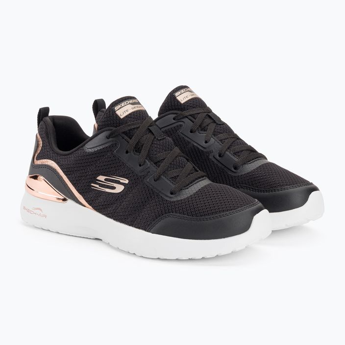 Buty damskie SKECHERS Skech-Air Dynamight The Halcyon black/rose gold 4
