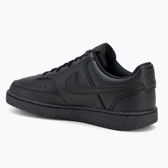 Buty męskie Nike Court Vision Low Next Nature black / black / black 3