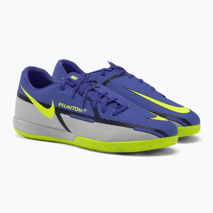 Buty piłkarskie męskie Nike Phantom GT2 Academy IC sapphire/volt/grey fog/blue void 5
