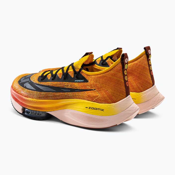 Buty do biegania męskie Nike Air Zoom Alphafly Next Flyknit amarillo/black/magma orange 3