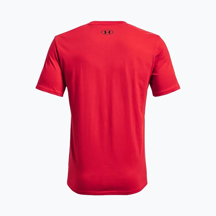 Koszulka męska Under Armour Sportstyle Logo red/black 2