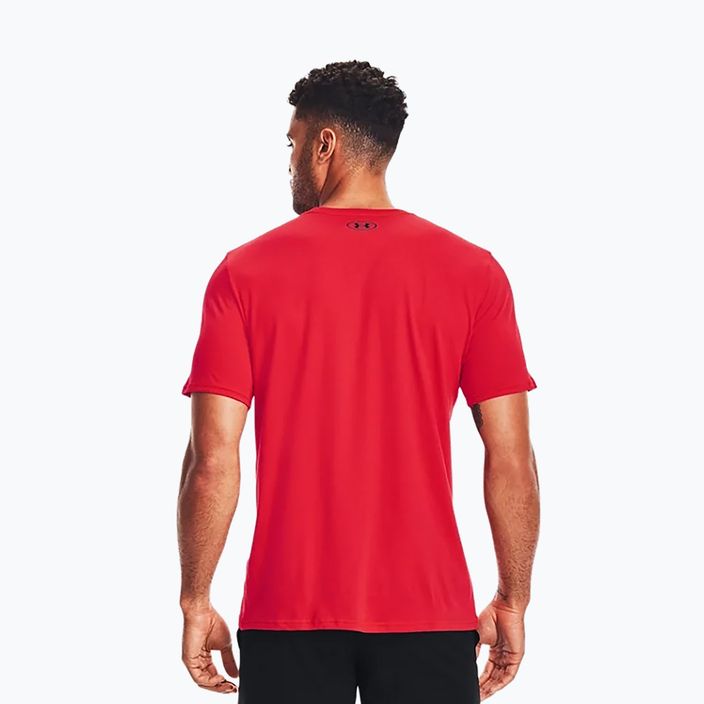 Koszulka męska Under Armour Sportstyle Logo red/black 4
