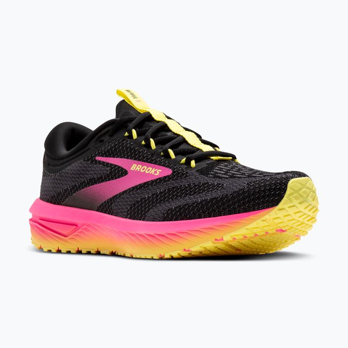 Buty do biegania damskie Brooks Revel 7 black/pink/lemon tonic