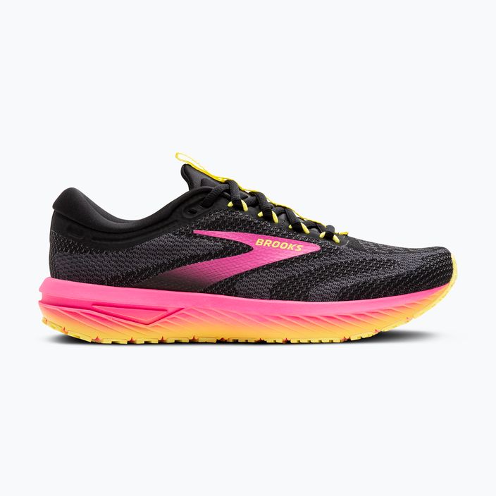 Buty do biegania damskie Brooks Revel 7 black/pink/lemon tonic 2