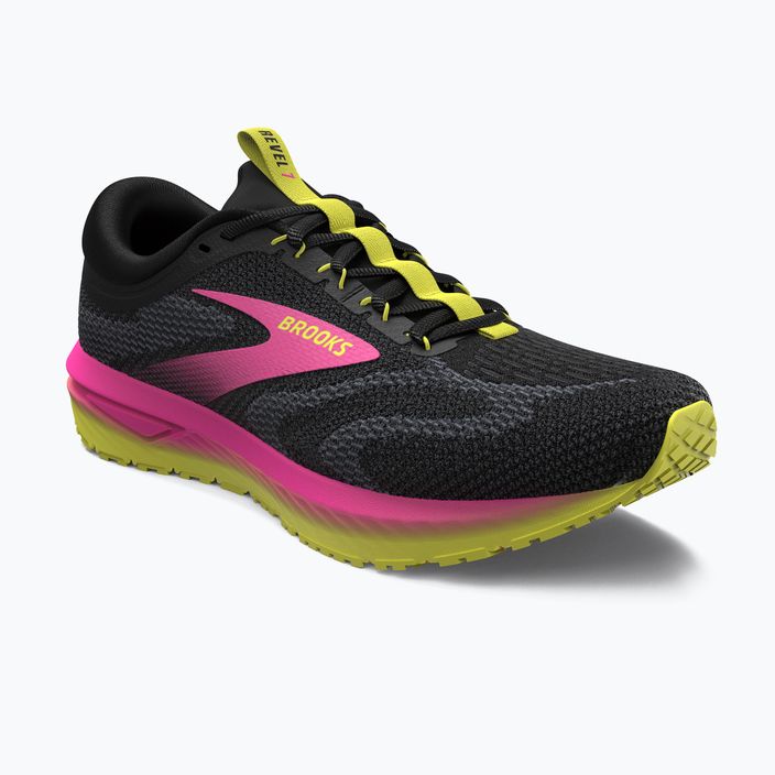 Buty do biegania damskie Brooks Revel 7 black/pink/lemon tonic 8