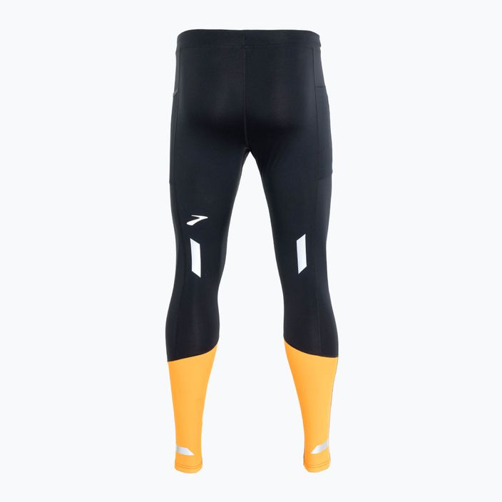 Legginsy do biegania męskie Brooks Run Visible Tight 2.0 black/fluoro flash 2