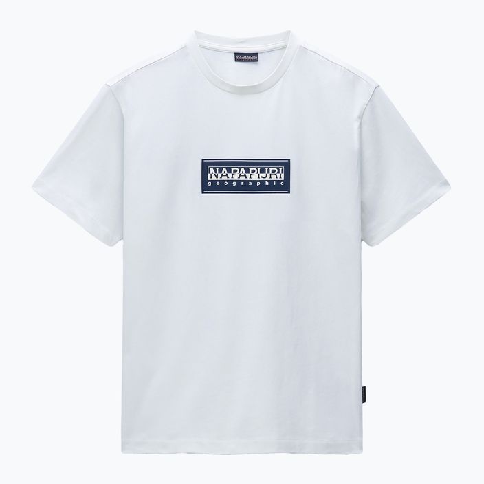 Koszulka męska Napapijri S-Box Logo white heron 4