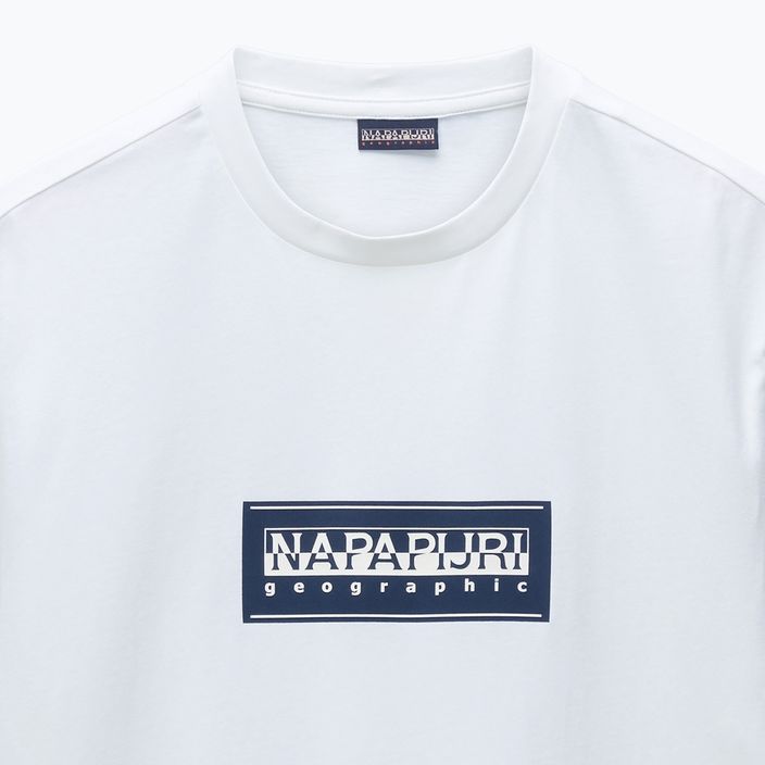 Koszulka męska Napapijri S-Box Logo white heron 6