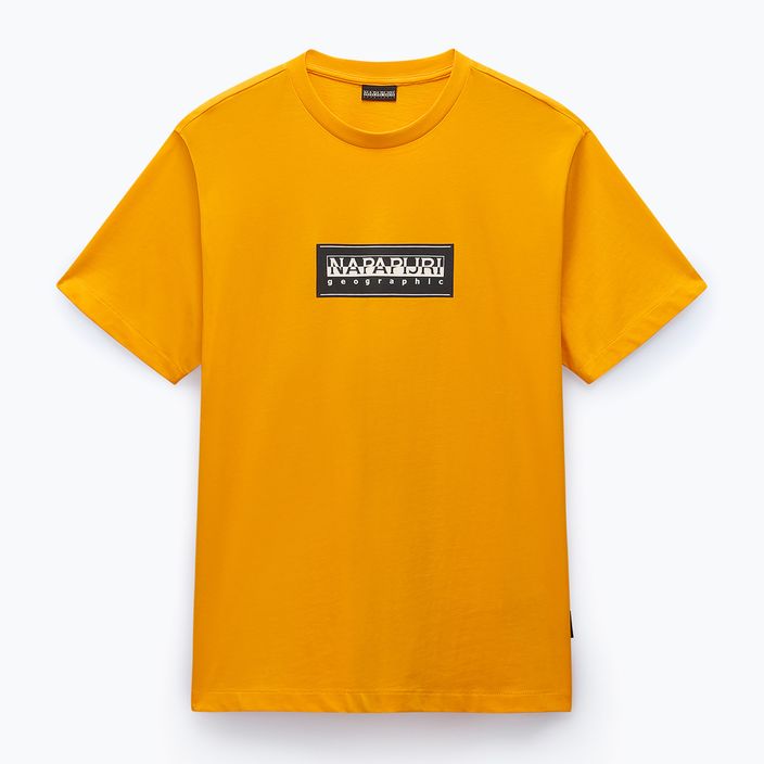 Koszulka męska Napapijri S-Box Logo orange marigold 4