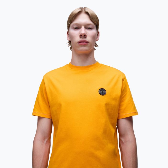 Koszulka męska Napapijri S-Badge orange marigold 4