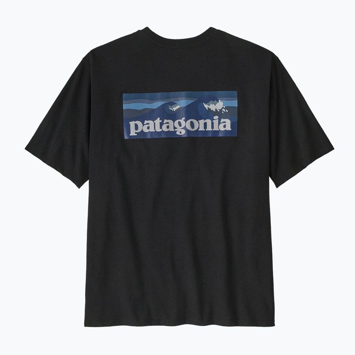 Koszulka męska Patagonia Boardshort Logo Pocket Responsibili ink black 3